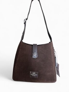 Coach Suede Hadley Convertible Crossbody Bag